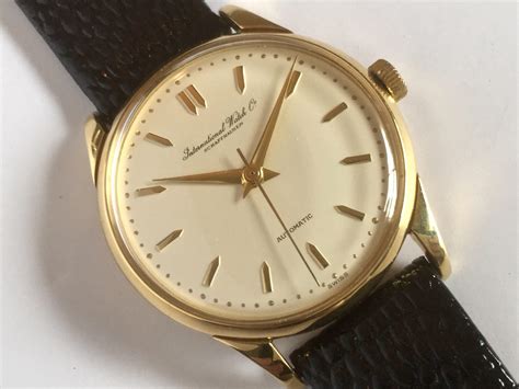 iwc gold|vintage iwc 18k gold watch.